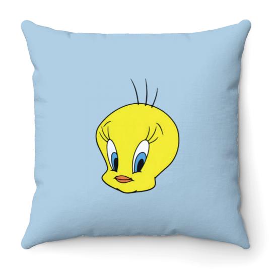 Discover Tweety Bird  gender neutral short sleeved Throw Pillows