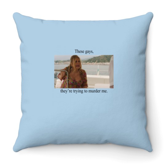 Discover White Lotus Jennifer Coolidge These Gays Tanya Coolissance TV Show Throw Pillows
