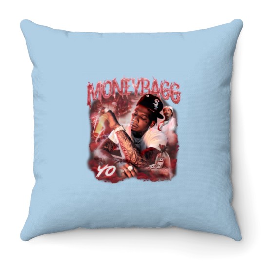 Discover Moneybagg Yo Rap Throw Pillows, Larger Than Life Tour 2023 Throw Pillows