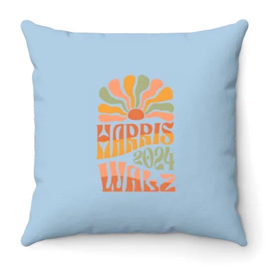 Discover Harris Walz 2024 Throw Pillows - Signature Collection