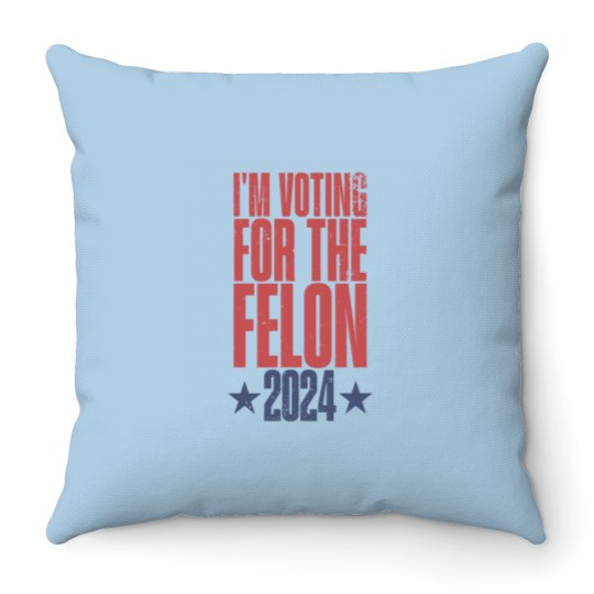 Discover Trump Voting Throw Pillows 2024