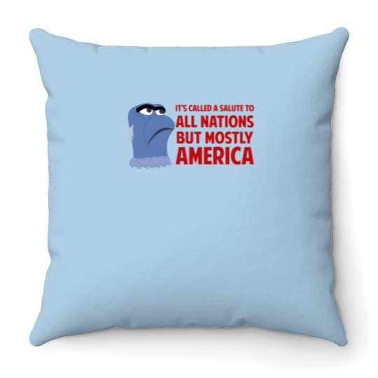 Discover It'S Called A Salute To All Nations But Mostly America 961 Throw Pillows