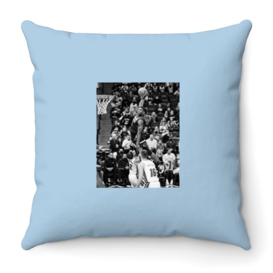 Discover Anthony Edwards - Dunk Of The Year - Black/White Classic Throw Pillows