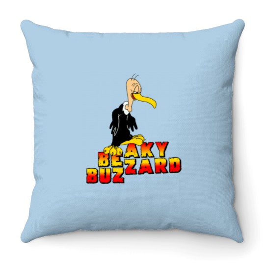 Discover Beaky Buzzard Throw Pillows
