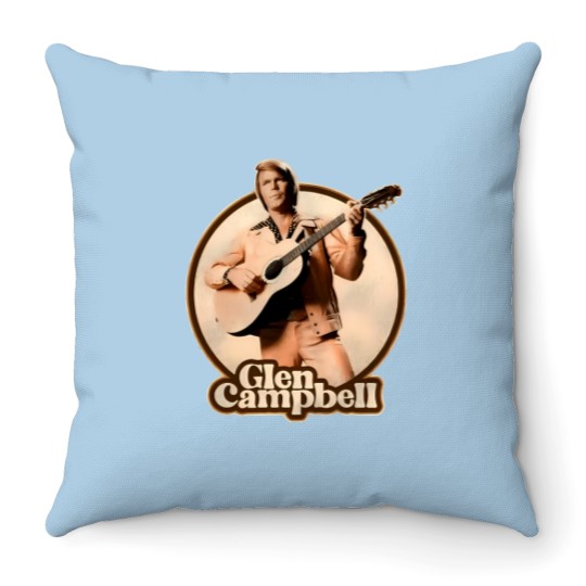 Discover Glen Campbell Tarkus Shield Throw Pillows