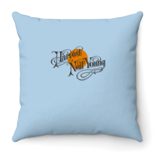 Discover Harvest Moon Throw Pillows - Old School Band - Harvest Moon Neil Young Throw Pillows