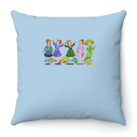 Discover Frizzle School Bus Throw Pillows,The Magic School Bus Throw Pillows