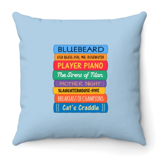 Discover Kurt Vonnegut Books Throw Pillows