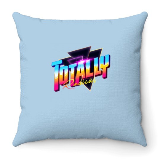 Discover Totally Radical 80s Synthwave Outrun Throw Pillows