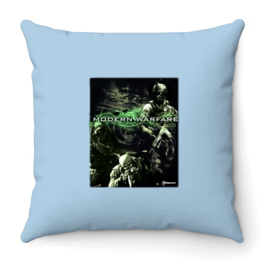 Discover 2009 Call of Duty Modern Warfare 2 IW Promo Vintage Y2K Throw Pillows