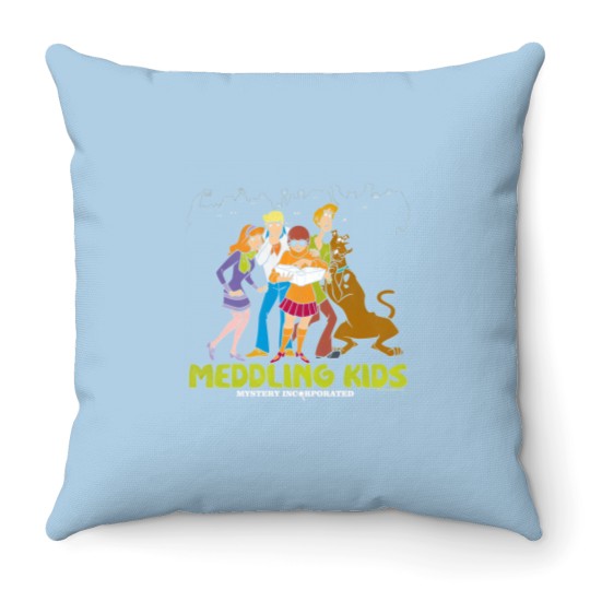 Discover Scooby-Doo Meddling Kids Pullover Throw Pillows