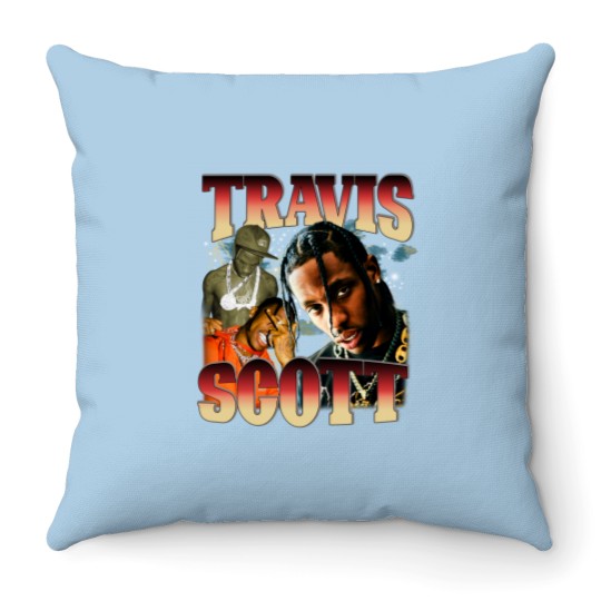 Discover Travis Throw Pillows, 90's Vintage Rap Throw Pillows RPLC26