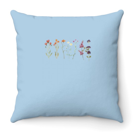 Discover SUBTLE LESBIAN PRIDE Throw Pillows, Lesbian Wildflowers