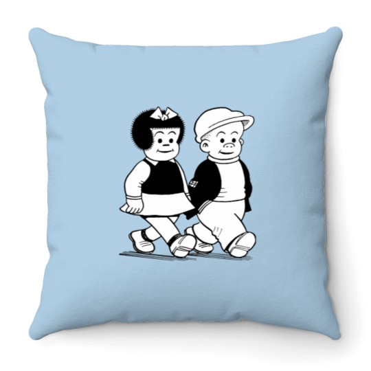 Discover Nancy et Sluggo V classique Throw Pillows