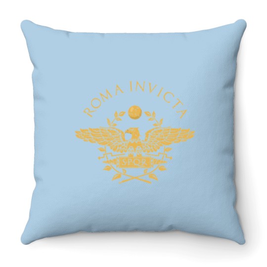 Discover Roma Invicta Throw Pillows