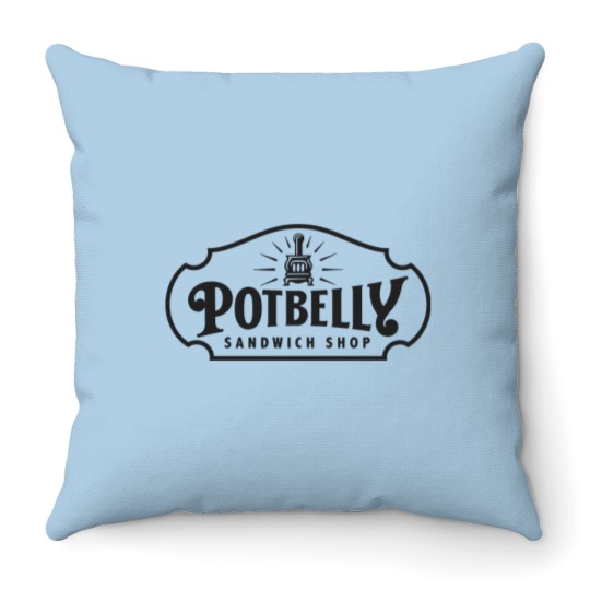 Discover resto potbelly sandwich Throw Pillows