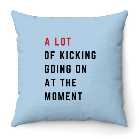 Discover Funny Maternity Throw Pillow - A Lot Going On at the Moment