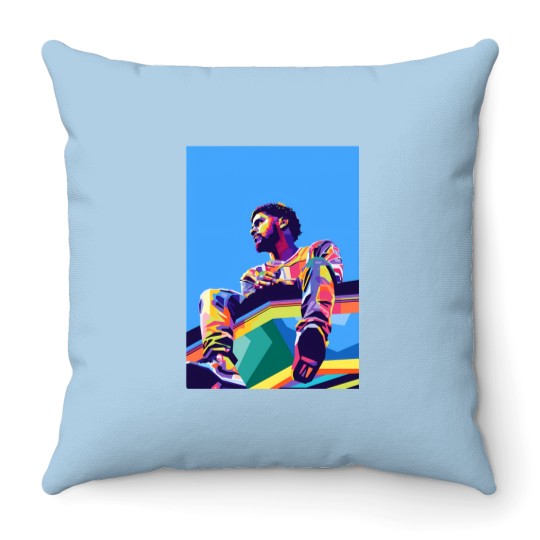 Discover J Cole Wpap Pop Art - J Cole - Throw Pillows