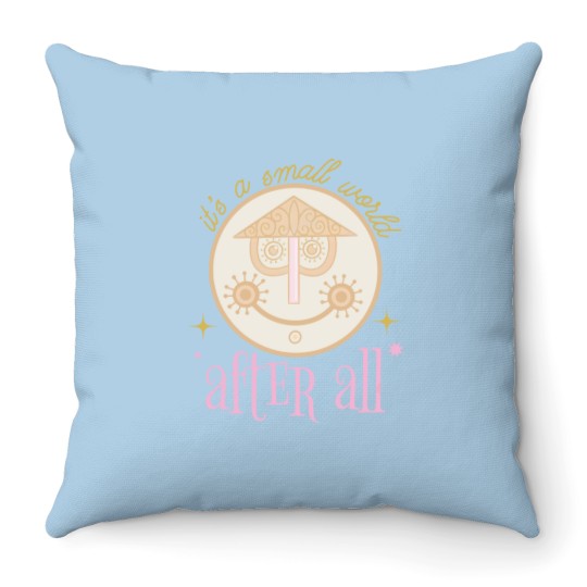 Discover Small World  Throw Pillows - Small world Throw Pillows
