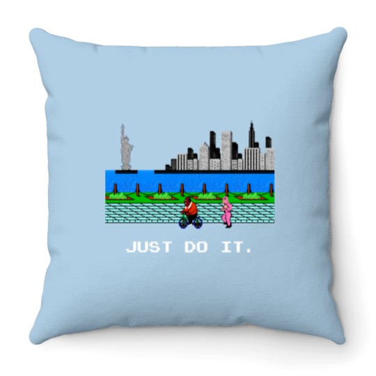 Discover Mike Tyson'S Punch Out Training 2457 Throw Pillows