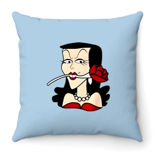 Discover Natasha Fatale Kurt Cobain Throw Pillows