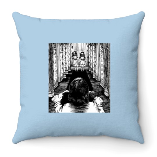 Discover Danny Torrence And The Grady Twins 1 Throw Pillows
