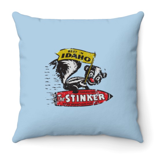 Discover Stinker Gas Throw Pillows