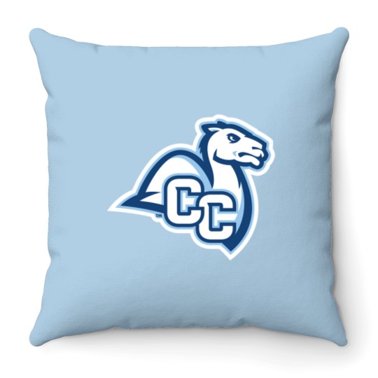 Discover Connecticut College camel athletics gifts souvenirs Throw Pillows