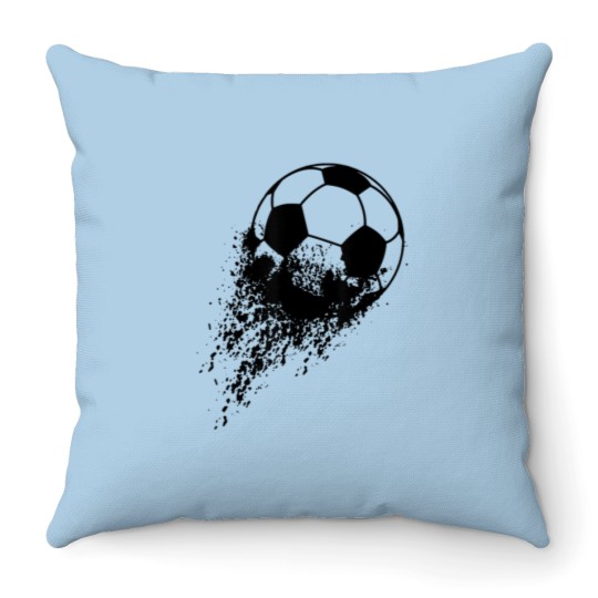 Discover Soccer Player Sports Vintage Men Boys Soccer Throw Pillows
