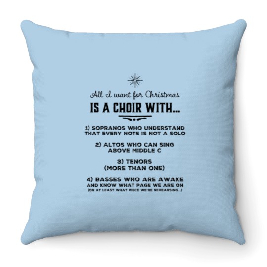 Discover Funny Choir Director Design The Perfect Christmas Gift Throw Pillows