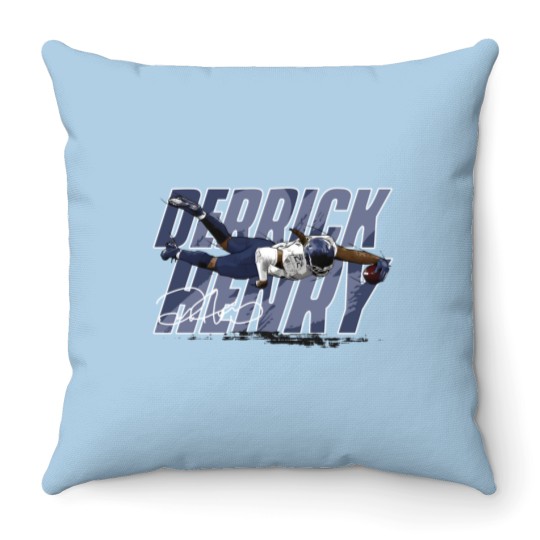 Discover Derrick Henry Touchdown - Derrick Henry - Throw Pillows