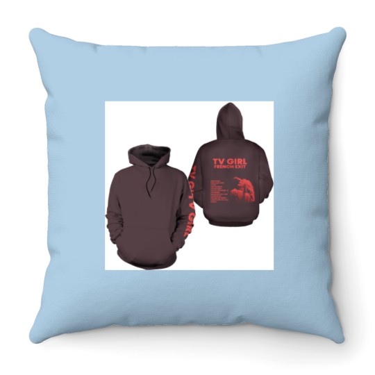 Discover Limited TV Girl Throw Pillows - French Exit Throw Pillows