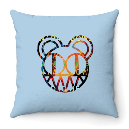 Discover RADIOHEADs music logo Throw Pillows