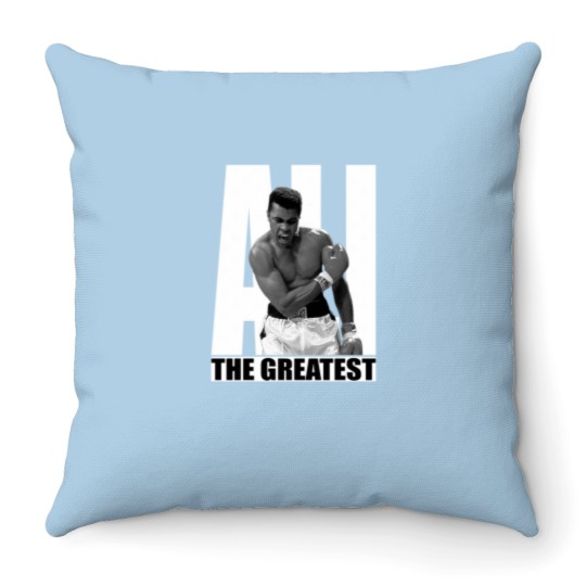 Discover muhammad aliss Ali The Greatest Essential Throw Pillows