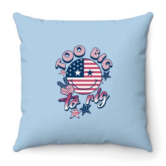 Discover Too big to rig Throw Pillows, 2024 presidential election Throw Pillows