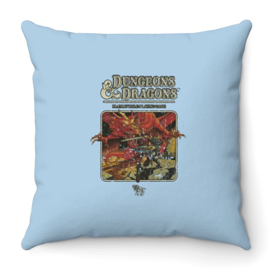Discover Vintage Dungeons and Dragons Throw Pillow