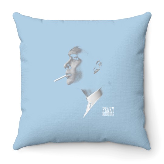 Discover Tommy Shelby Unisex Throw Pillows, Cillian Murphy, Peaky Blinders, Gangster, TV Show Throw Pillows