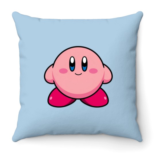 Discover Kirby games Throw Pillows