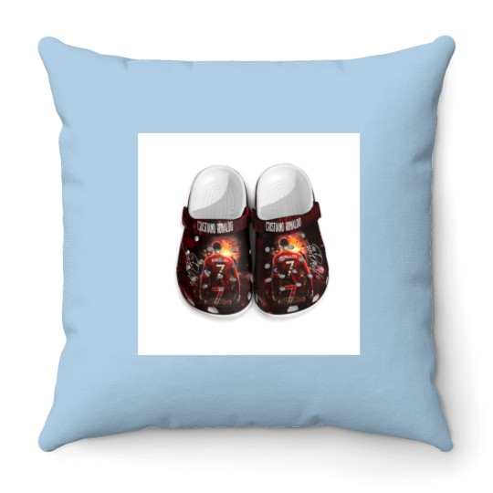 Discover Cristiano Ronaldo , Limited Edition Shoes, Christmas Gift Clogs Throw Pillows