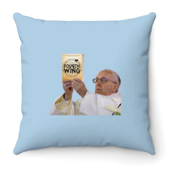 Discover Fourth Wing Pope Meme Throw Pillows
