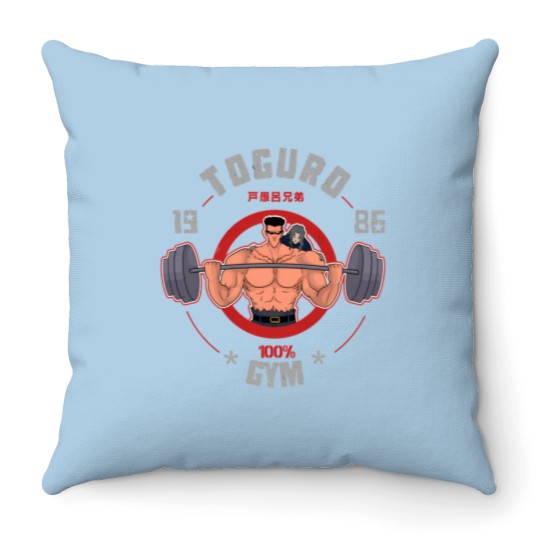 Discover Toguro Gym Throw Pillows