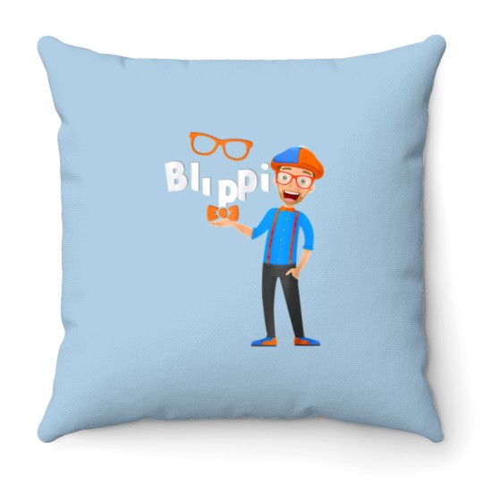 Discover Love Funny Blippis Lover For Men Women Kids Throw Pillows