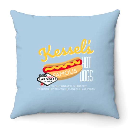 Discover Kessel's Famous Hot Dogs Essential Throw Pillows