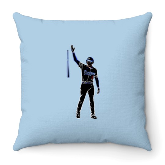 Discover Freddie Freeman Walk Off Homer Throw Pillows