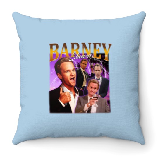 Discover Retro Barney Stinson Throw Pillows, Barney Stinson Throw Pillows, Vintage Barney Stinson Throw Pillows