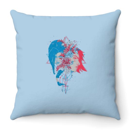 Discover Arcane Jinx and Vi Art Throw Pillows