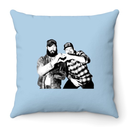 Discover I Had Some Help Wallen And Malone Throw Pillows, Posty And Morgan Had Some Help Throw Pillows