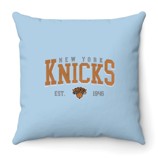 Discover Vintage New York Basketball Throw Pillows, Knicks Throw Pillows