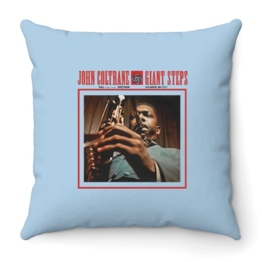 Discover Men's Cotton Crew Throw Pillows John Coltrane Giant Steps