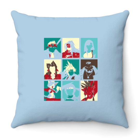 Discover Final Pop Final Fantasy 7 Throw Pillows